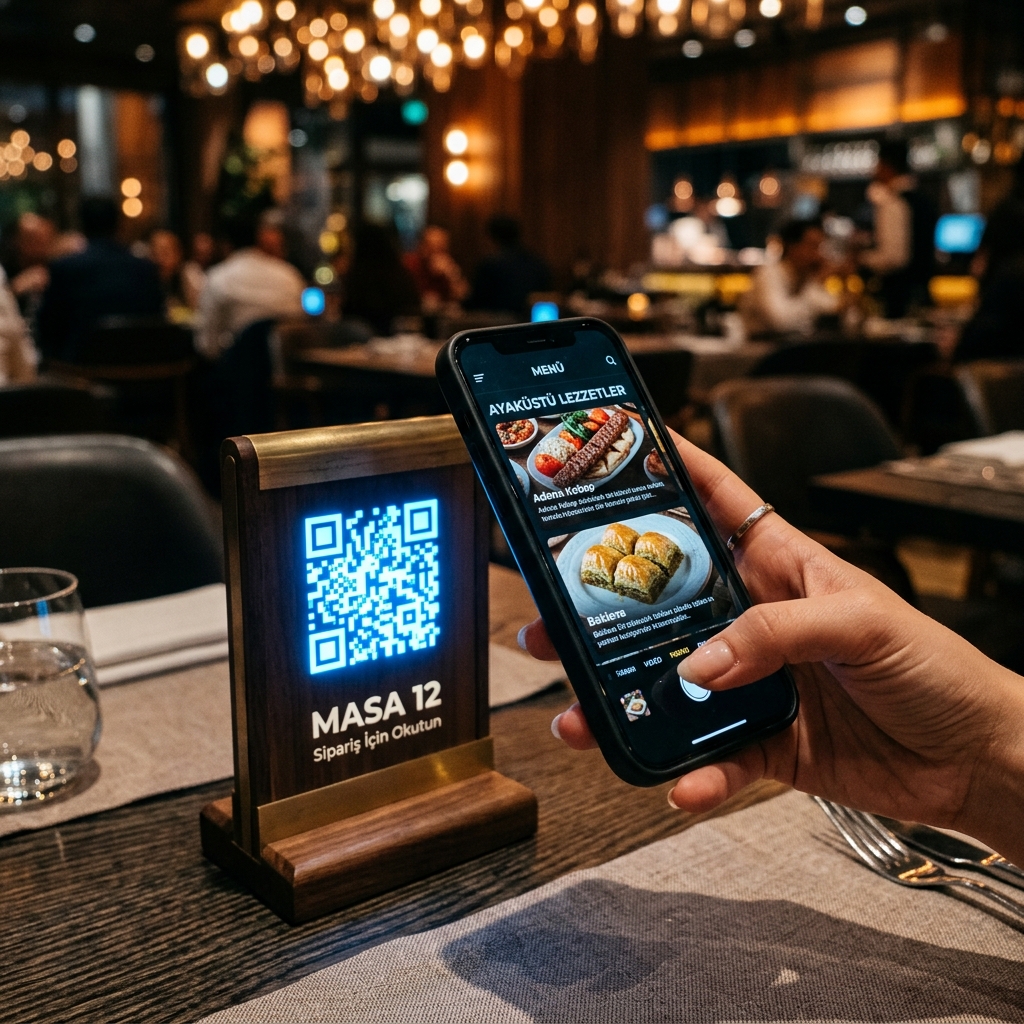 QR kod ile restoran siparişi